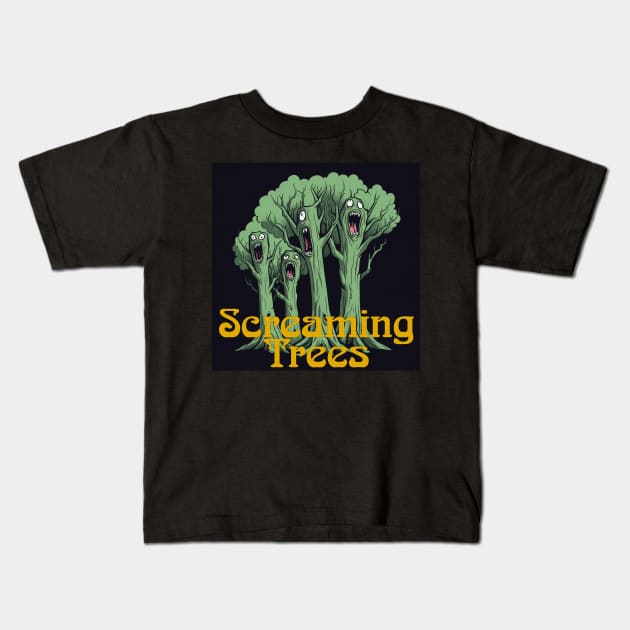 Screaming Trees Kids T-Shirt by BarrySullivan